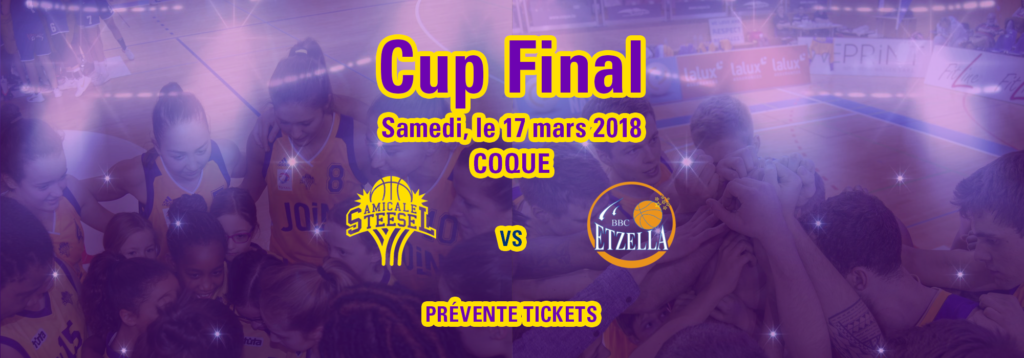 Cup Final – Prévente tickets