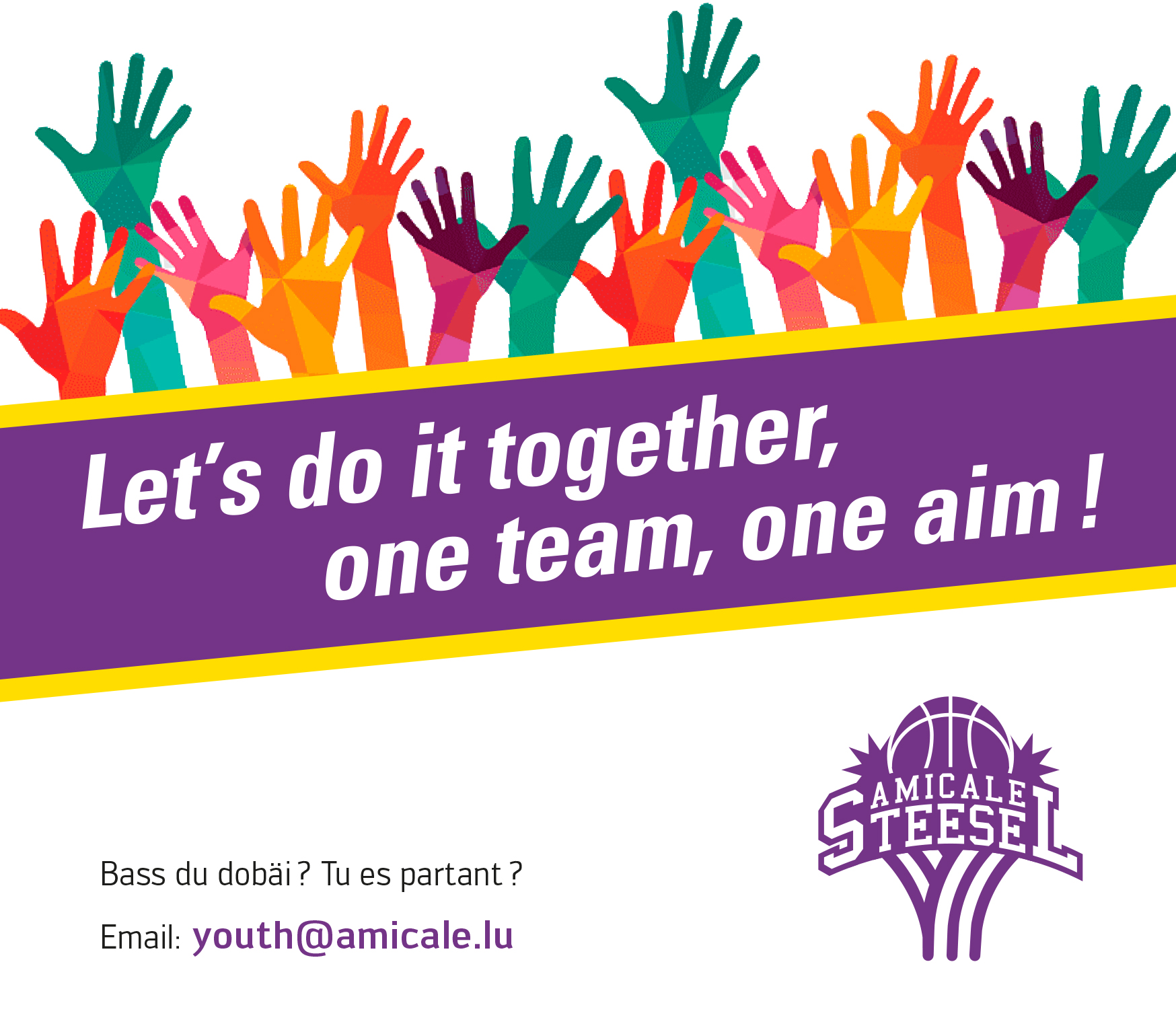 Featured image for “Let’s do it together, one team, one aim!”